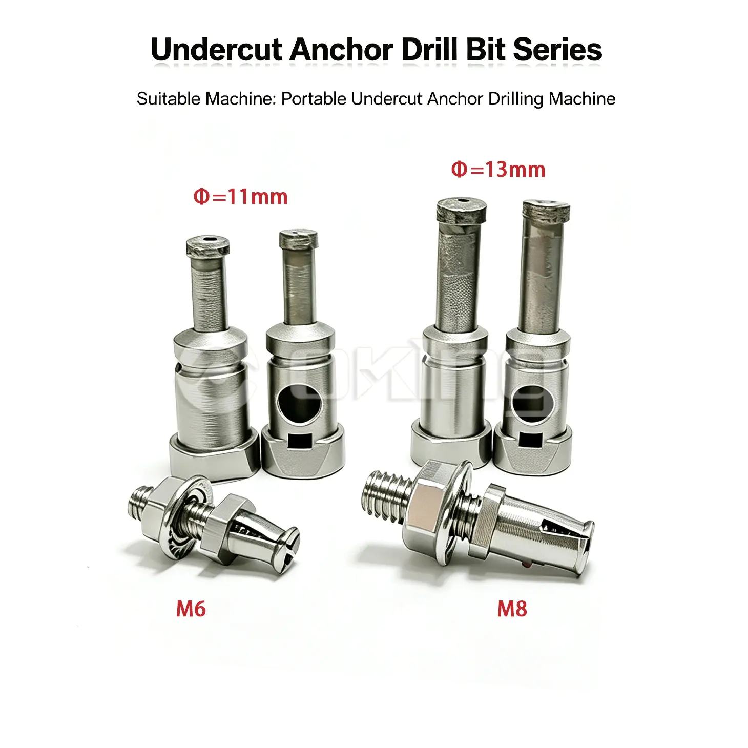 Diamond Undercut เจาะ Bit Back Bolt Hole เจาะ Bit 7.2 มม./9 มิลลิเมตร.สำหรับหินบางกระเบื้องเซรามิค Sintered เครื่องเทศแผ่นหินอ่อนหินแกรนิต Facade แขวนแห้ง